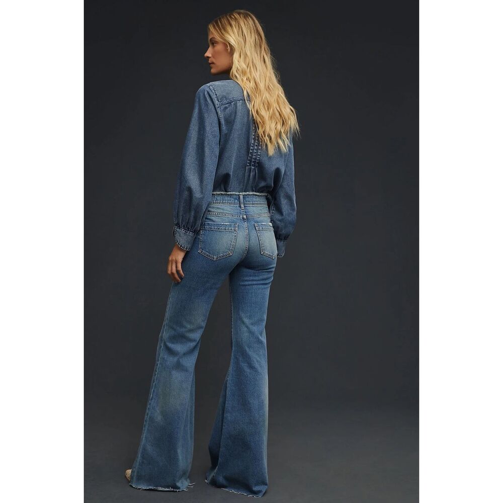 Pilcro by Anthropologie The Supermodel High-Rise Flare Jeans - Picture 2 of 11